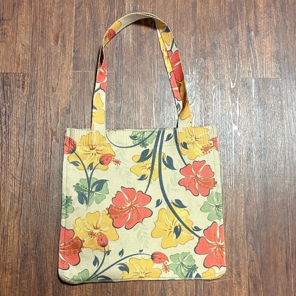 Floral Canvas Tote Bag - Picture 4 of 5